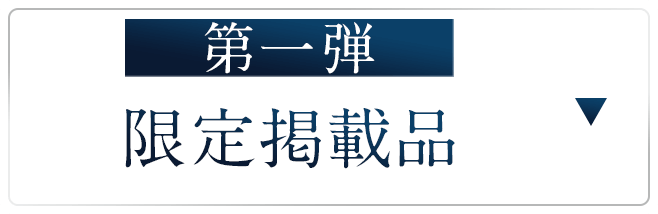 第一弾の限定掲載品