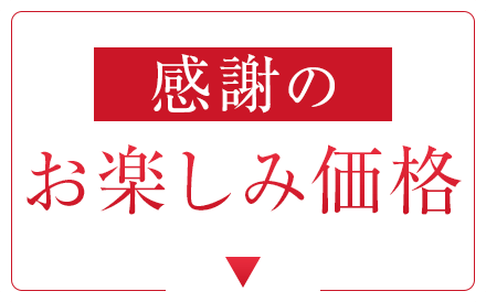 感謝のお楽しみ価格