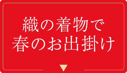 織の着物で春のお出掛け