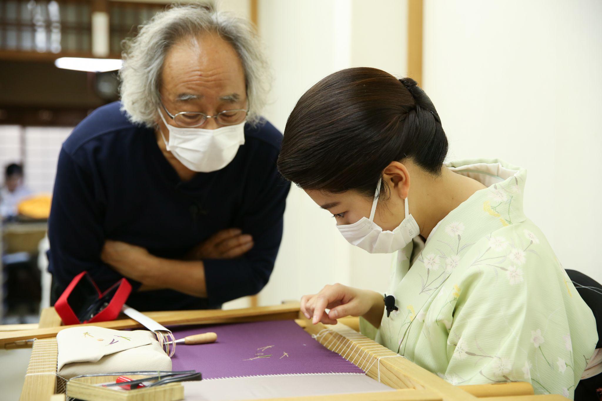 京繍作家 長艸敏明さん 【YouTube連動・体験編】「紗月がゆく！祇園