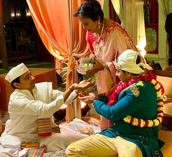 正規品得価インド　絹と金属の薄い織　ローラー更紗　結婚式用　19世紀後期 その他