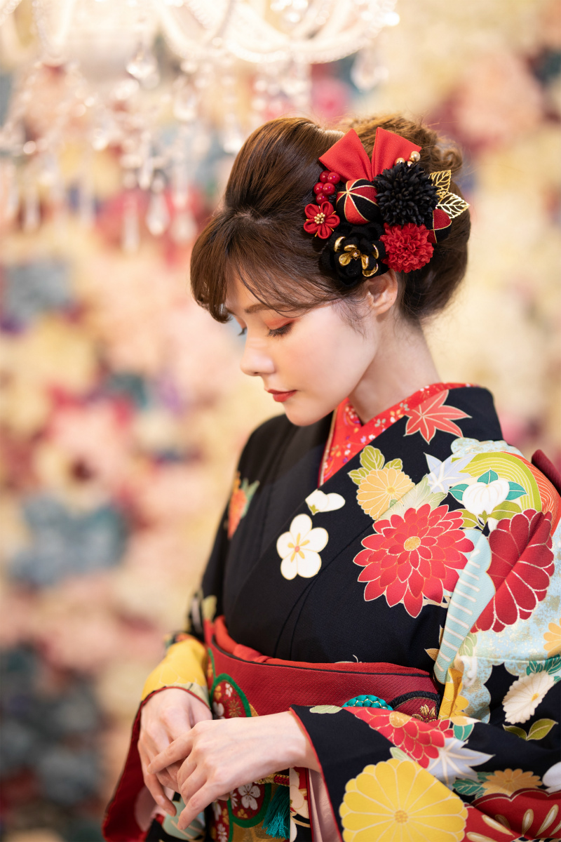 新品 舞妓かんざし 梅 成人式 日本髪 振袖 かんざし 髪飾り つまみ細工-