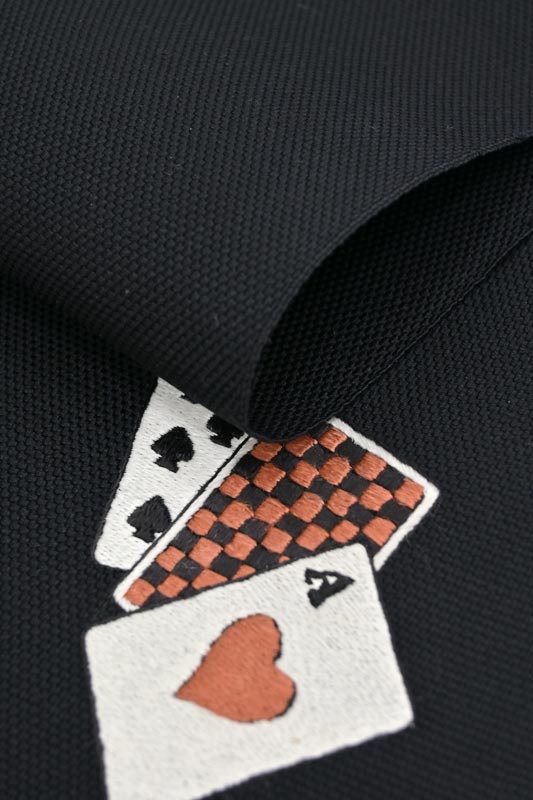 創作正絹単衣 ワンポイント刺繍半巾帯 トランプ お洒落着におすすめ 京都きもの市場 日本最大級の着物通販サイト
