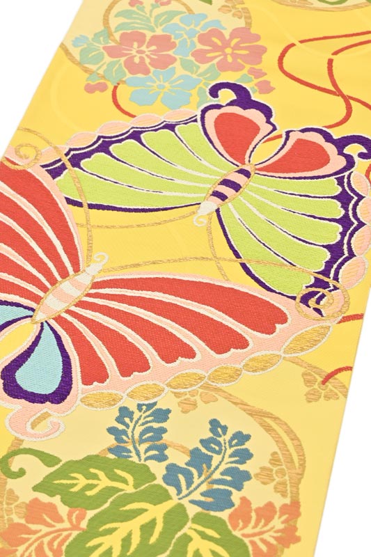✴️極美品✴️正絹袋帯 ※美しい蝶の模様が大変華やかです。 新着20