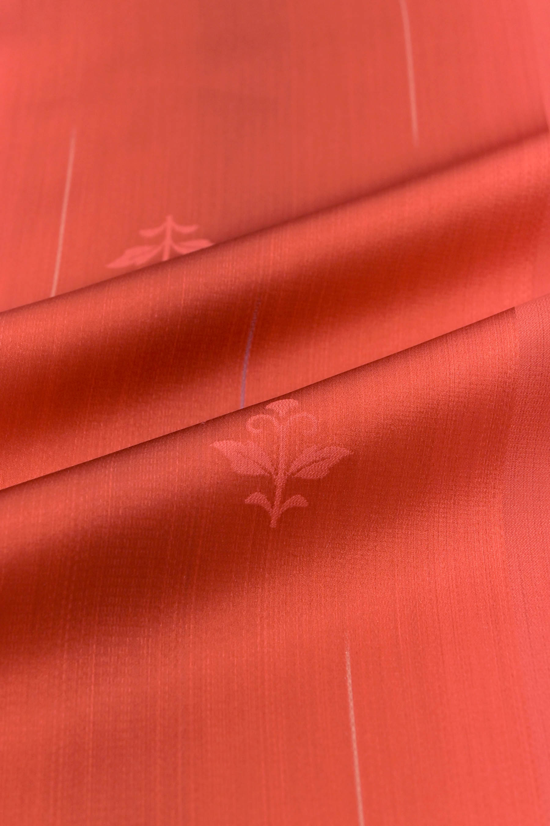 蔵出し！ （撥水加工済み） 正絹西陣雨コート 「縞に唐花」| |京都