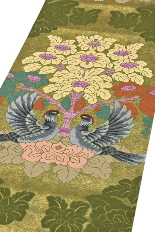 西陣織名匠　白陵苑大庭謹製　手織り　幻の貝紫　逸品美品