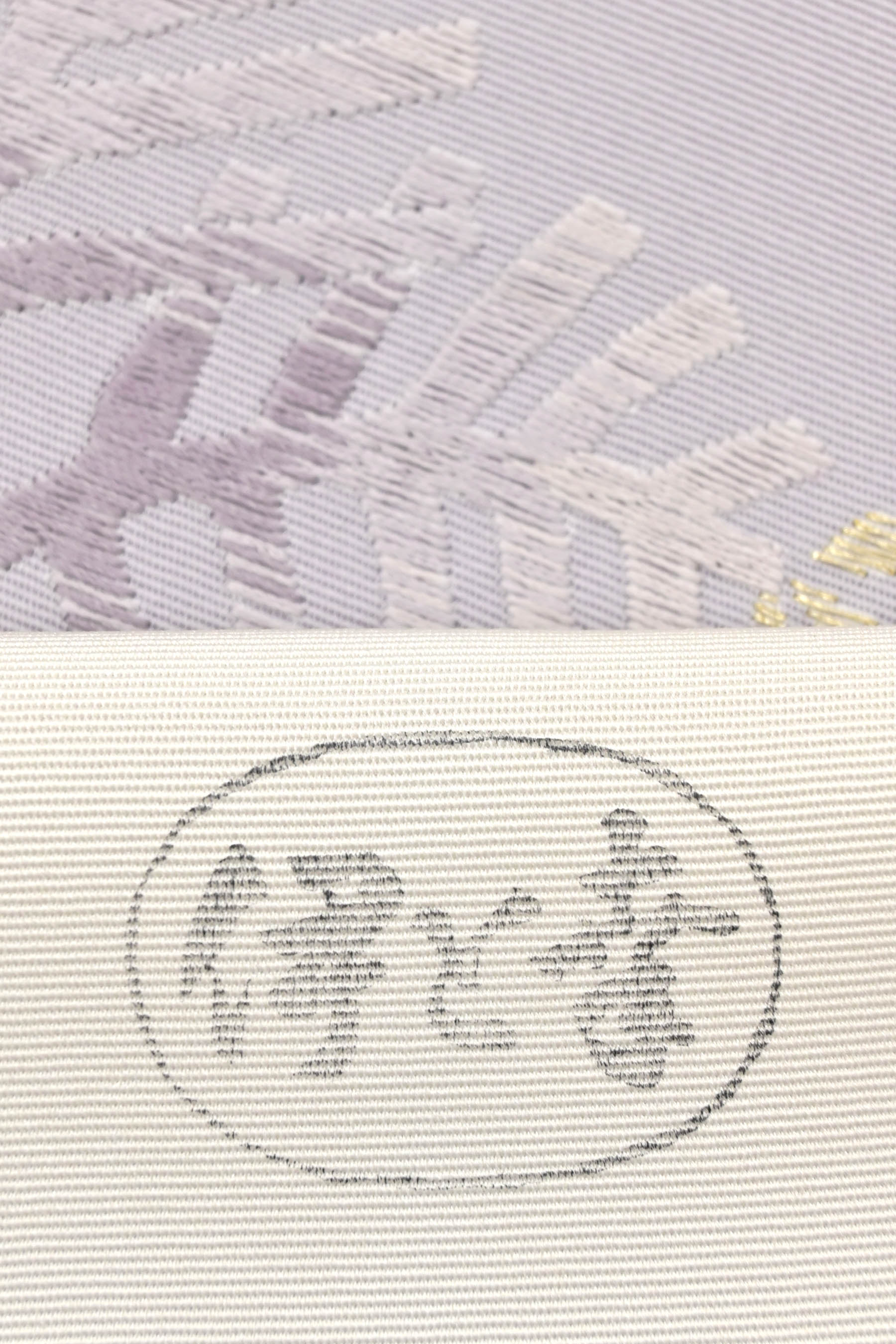 雅なセンス！ 塩瀬刺繍九寸名古屋帯 「若松の菱」通好みの一条| |京都