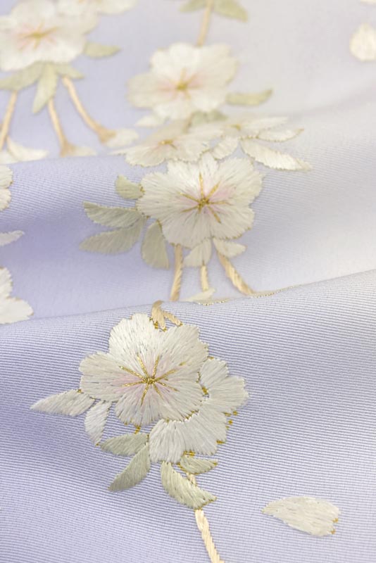 信頼 訪問着 刺繍 総手刺繍 袷 桜 正絹 着物 - www.mijugueteria.com.ec