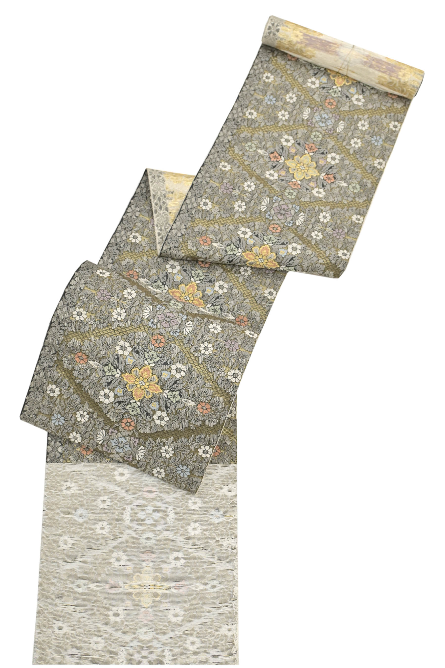 オーダ品fu-1554 仕立上り 京都 西陣織 正絹 袋帯 新品 未使用 エレガンス 着物・浴衣