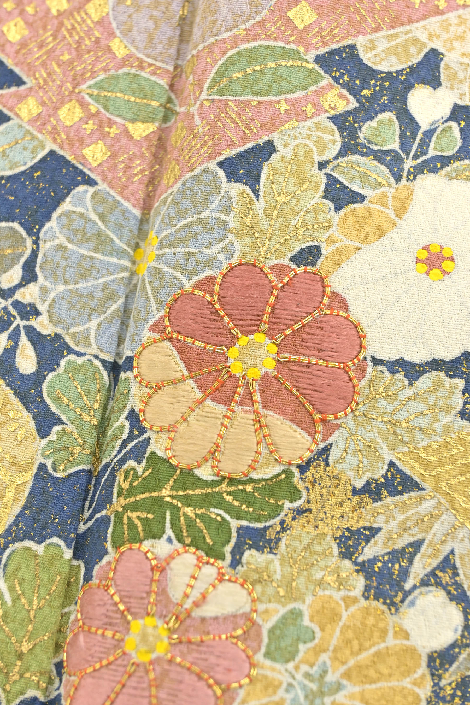 京友禅の第一人者 松井青々 訪問着 駒刺繍 道長花文 金彩 m-3s1422-