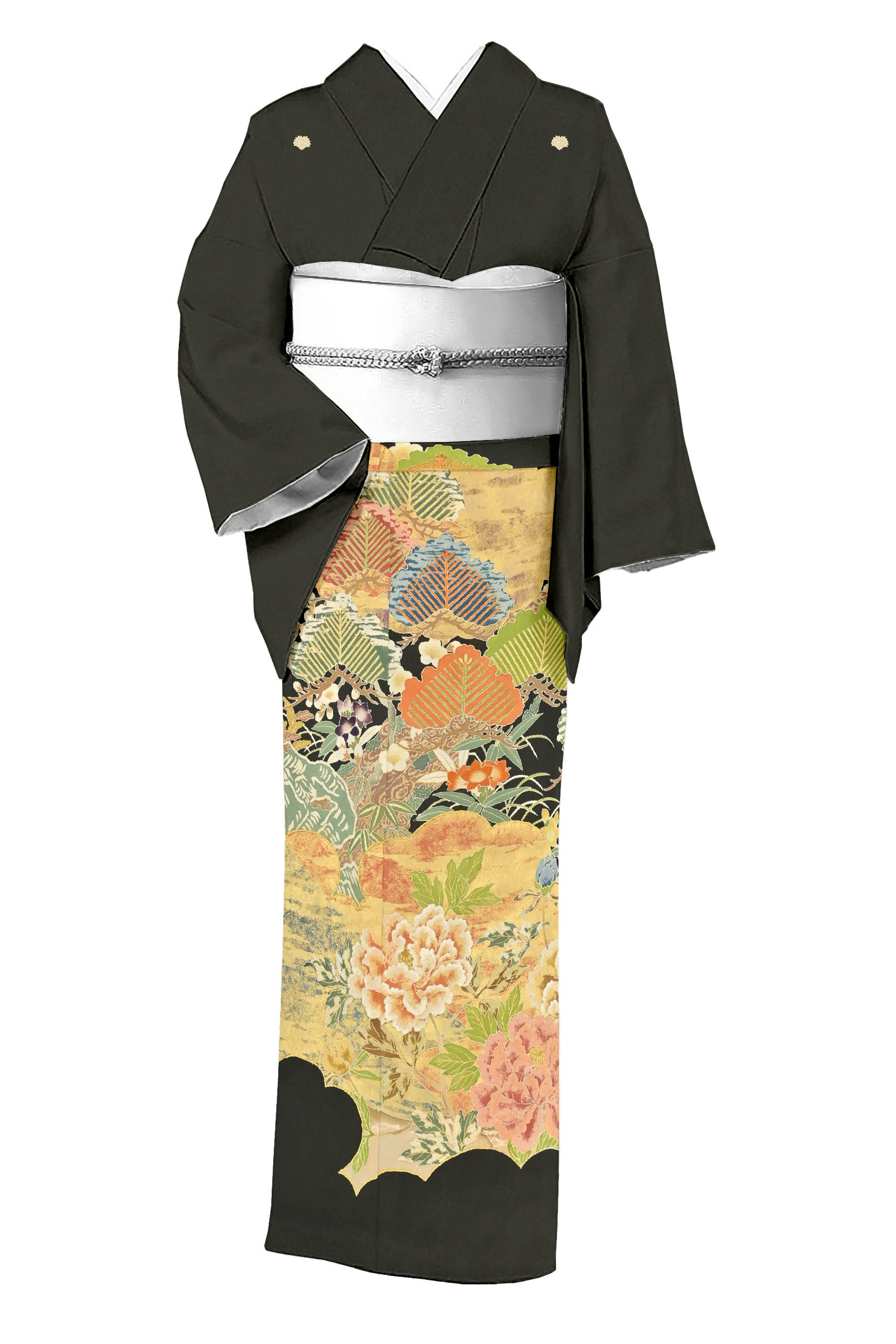 選ぶなら 大村洋子 きものヱビス▪️刺繍訪問着 京都誂え レディース