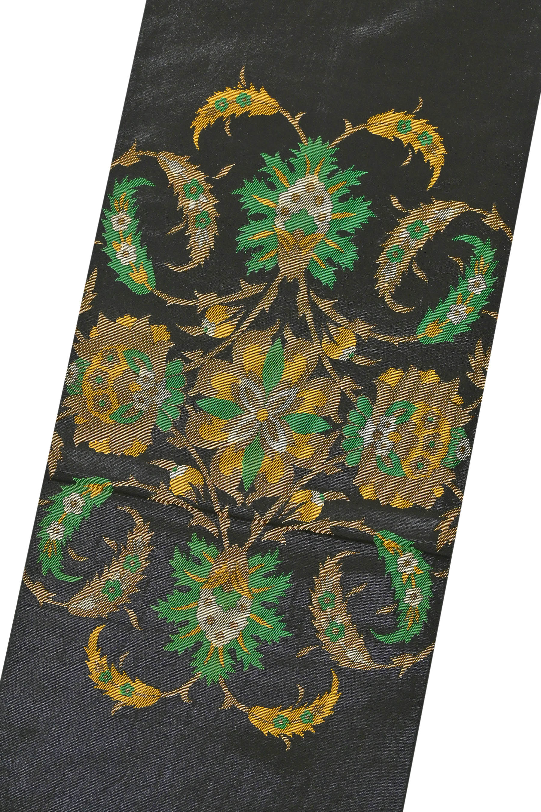 正絹工芸引箔袋帯 ≪御仕立て上がり・中古品≫ 「印度唐華紋」 重厚な