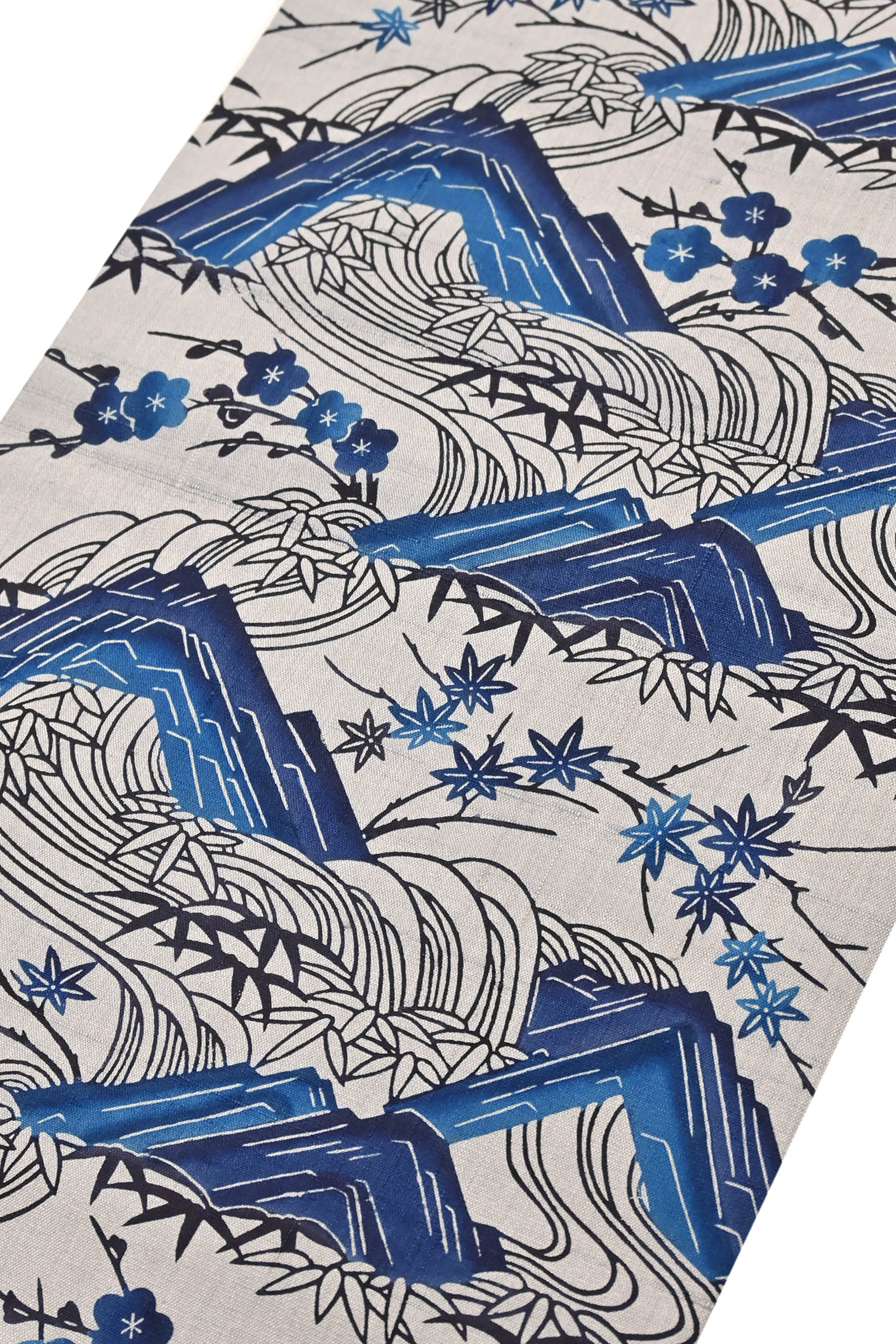 御仕立付】正絹 伝統工芸作家七代目 吉澤与一 紬9寸名古屋帯 - 女性