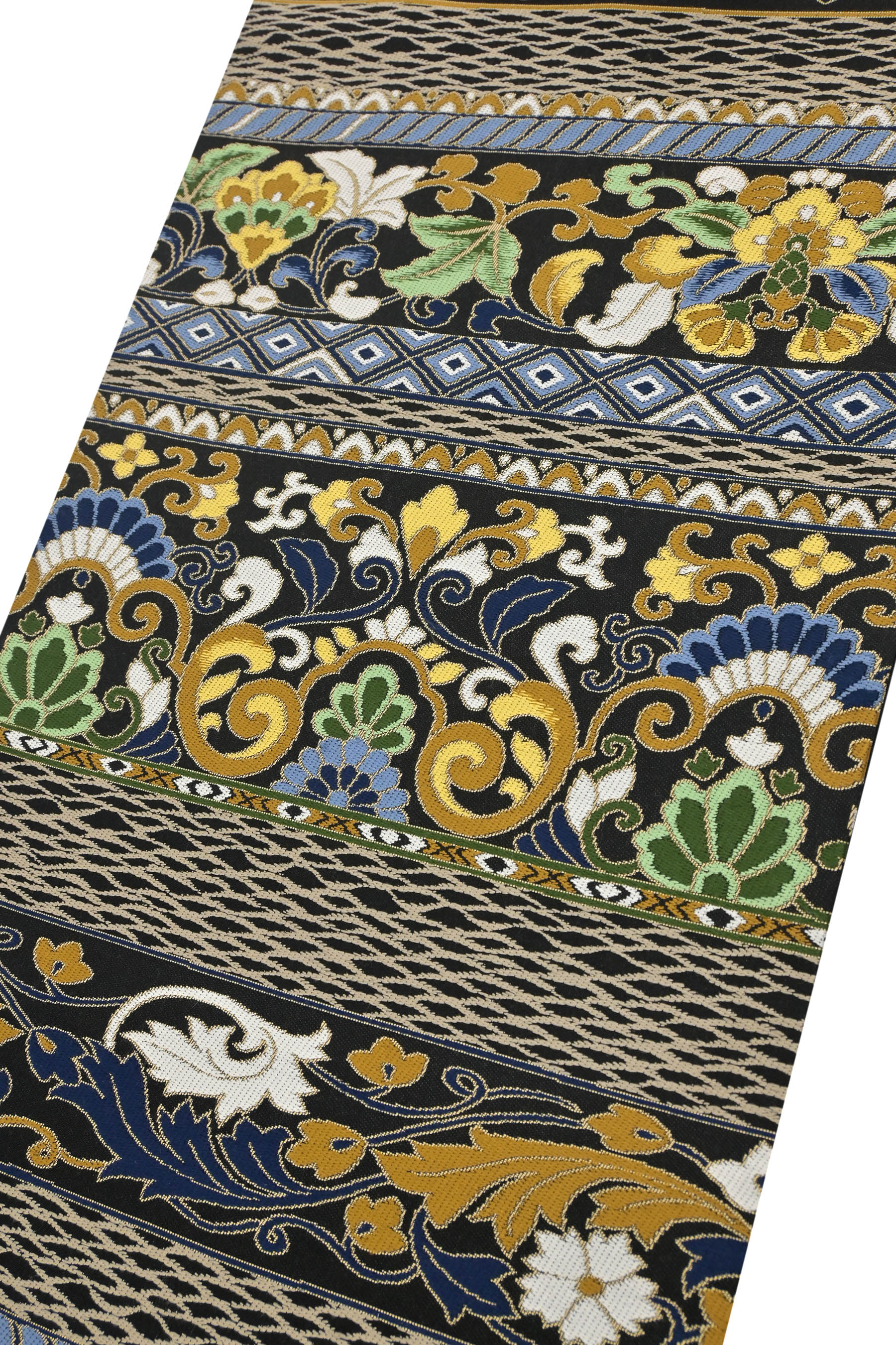 独創的 からし色に、石庭の柄の名古屋帯 着物 着物・浴衣 - tomdoun