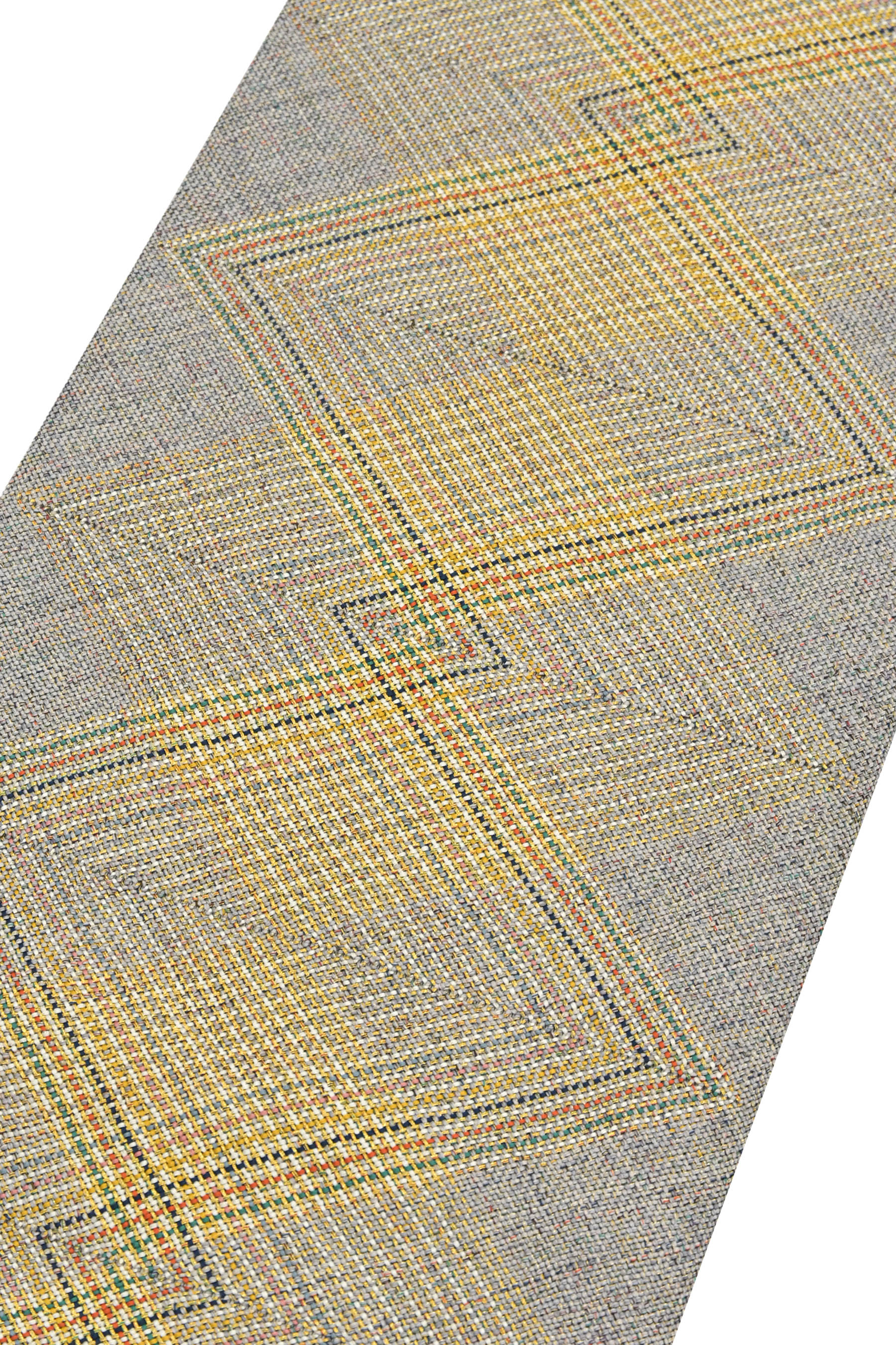 【在庫処分！】 【滋賀喜】 正倉院平組八寸名古屋帯 「彩菱繋」 織の美技に、素材感。