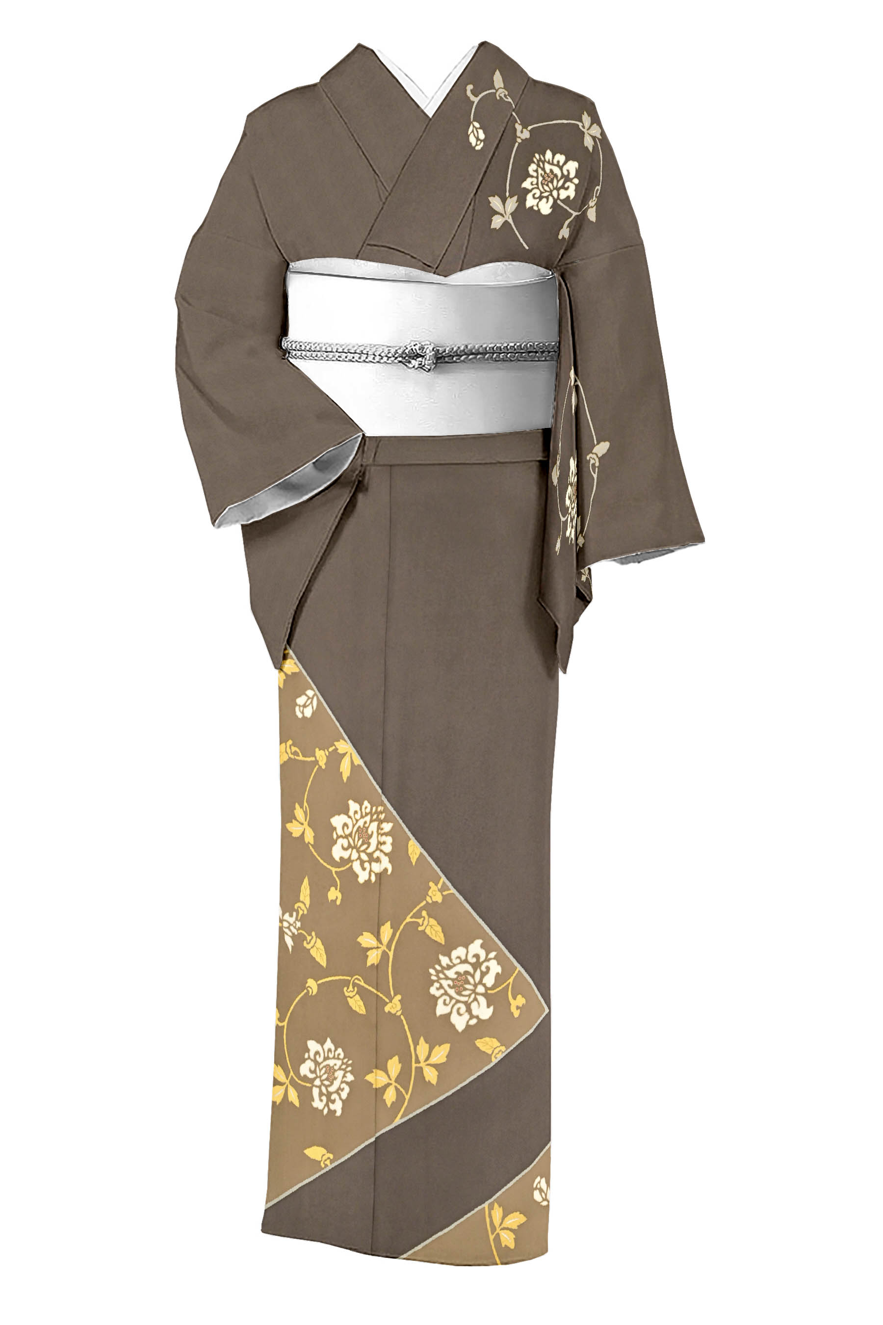 f 着物 訪問着 たたき染め 金彩 入学式 卒業式kimonosk - 着物・浴衣