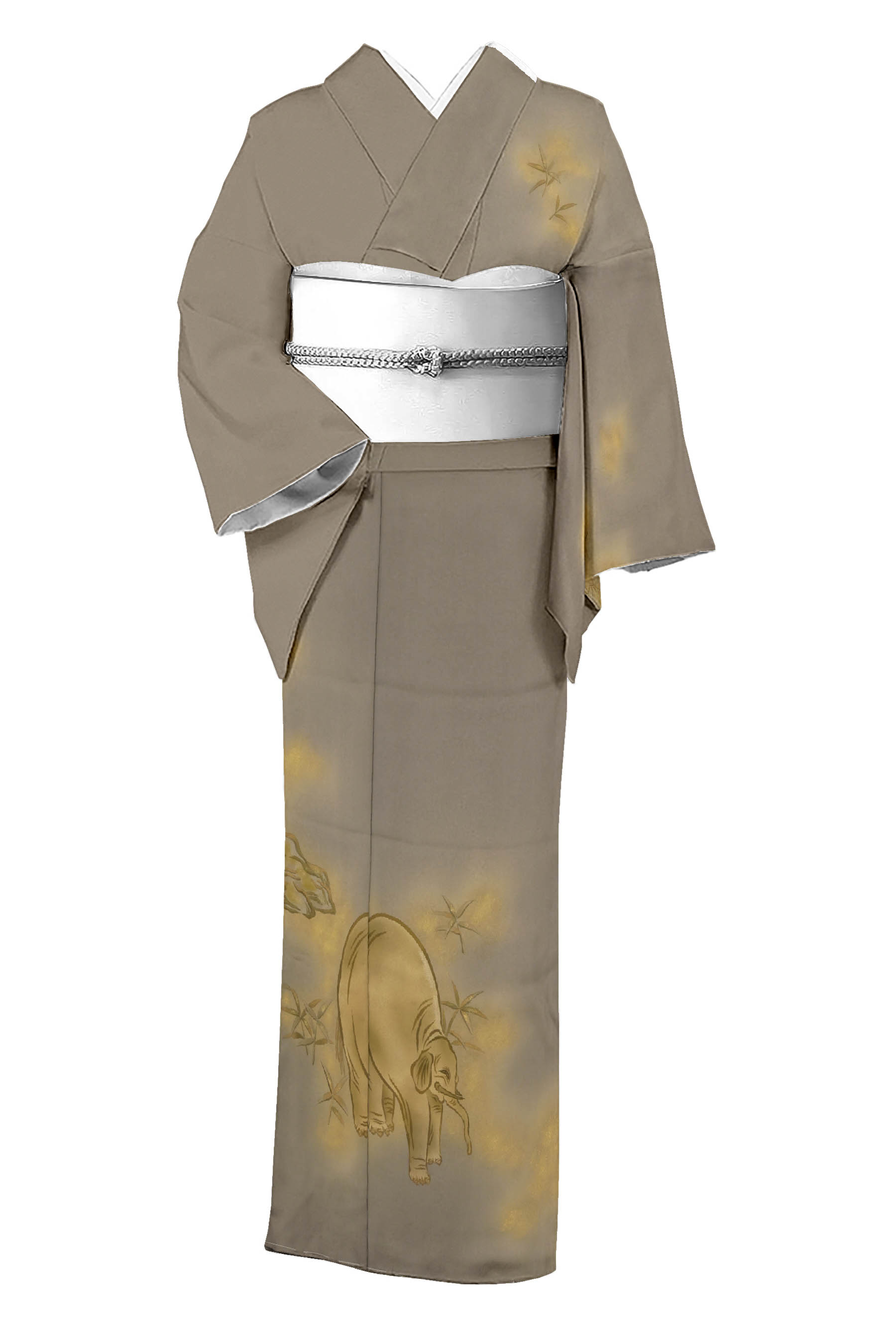 前幅後幅裄丈高級品　京友禅　手描き訪問着　正絹　仕立て付き　新品未使用