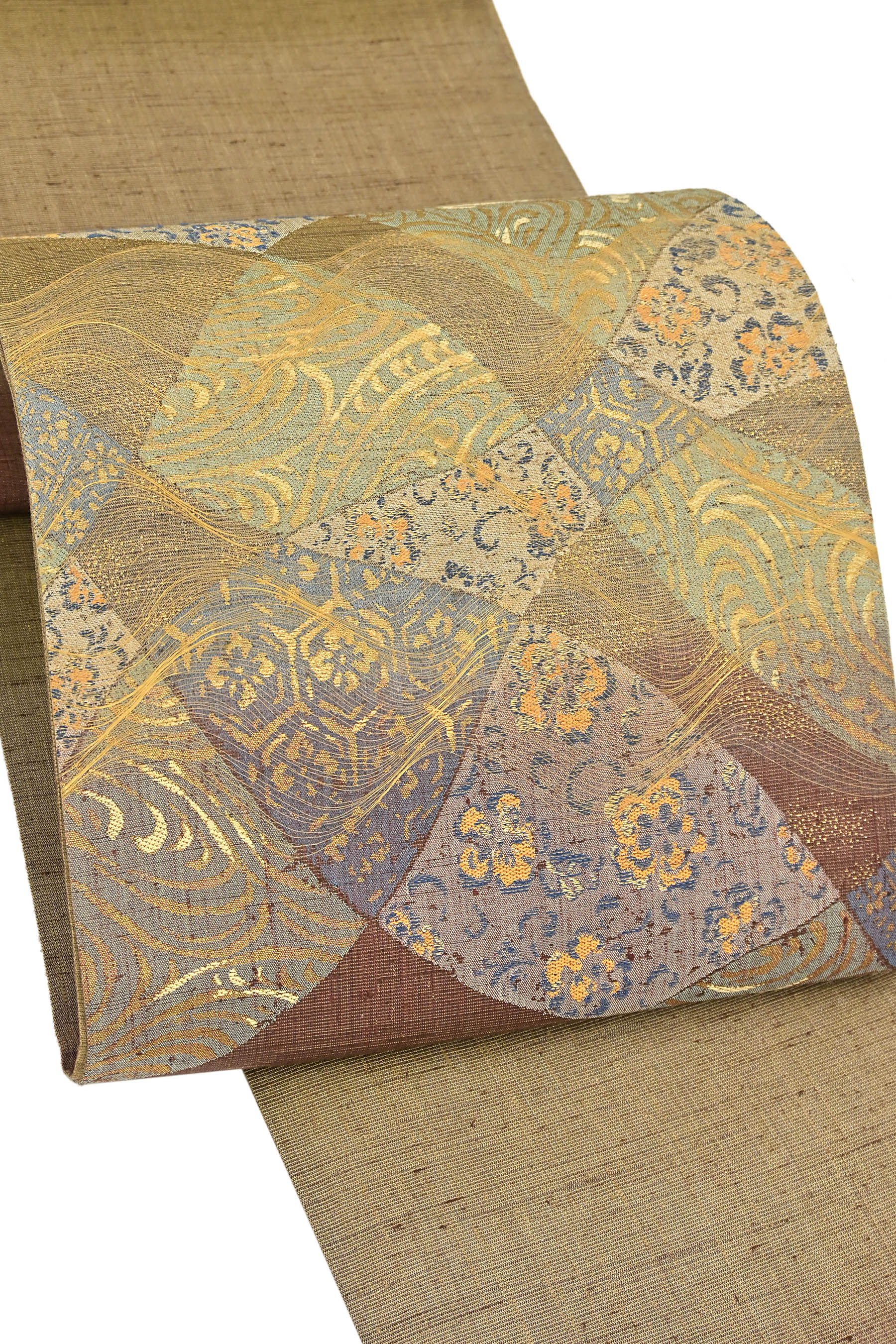 作家や落款の有無of-653 美品 逸品  しょうざん 絹漉貴 きぬすき 正絹 袋帯