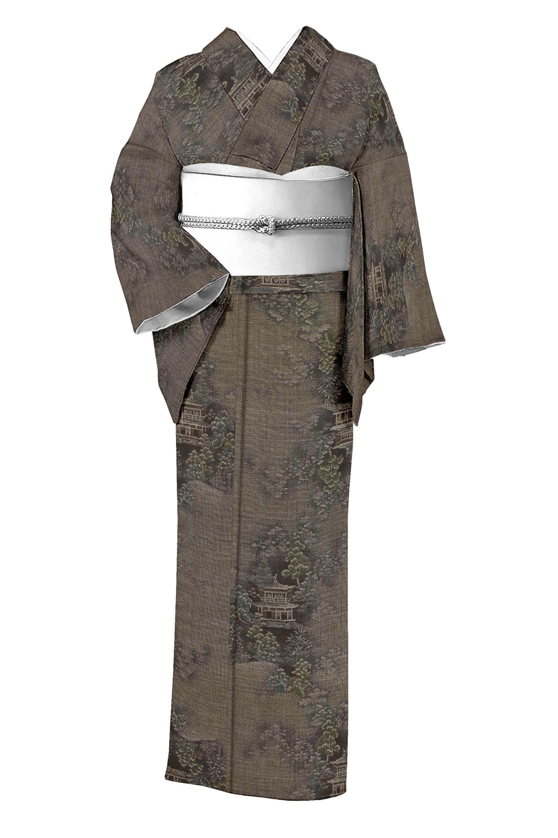 正絹無形文化財保持者【内田秀一】　伝統工芸 江戸小紋【極】　新品のお着物です
