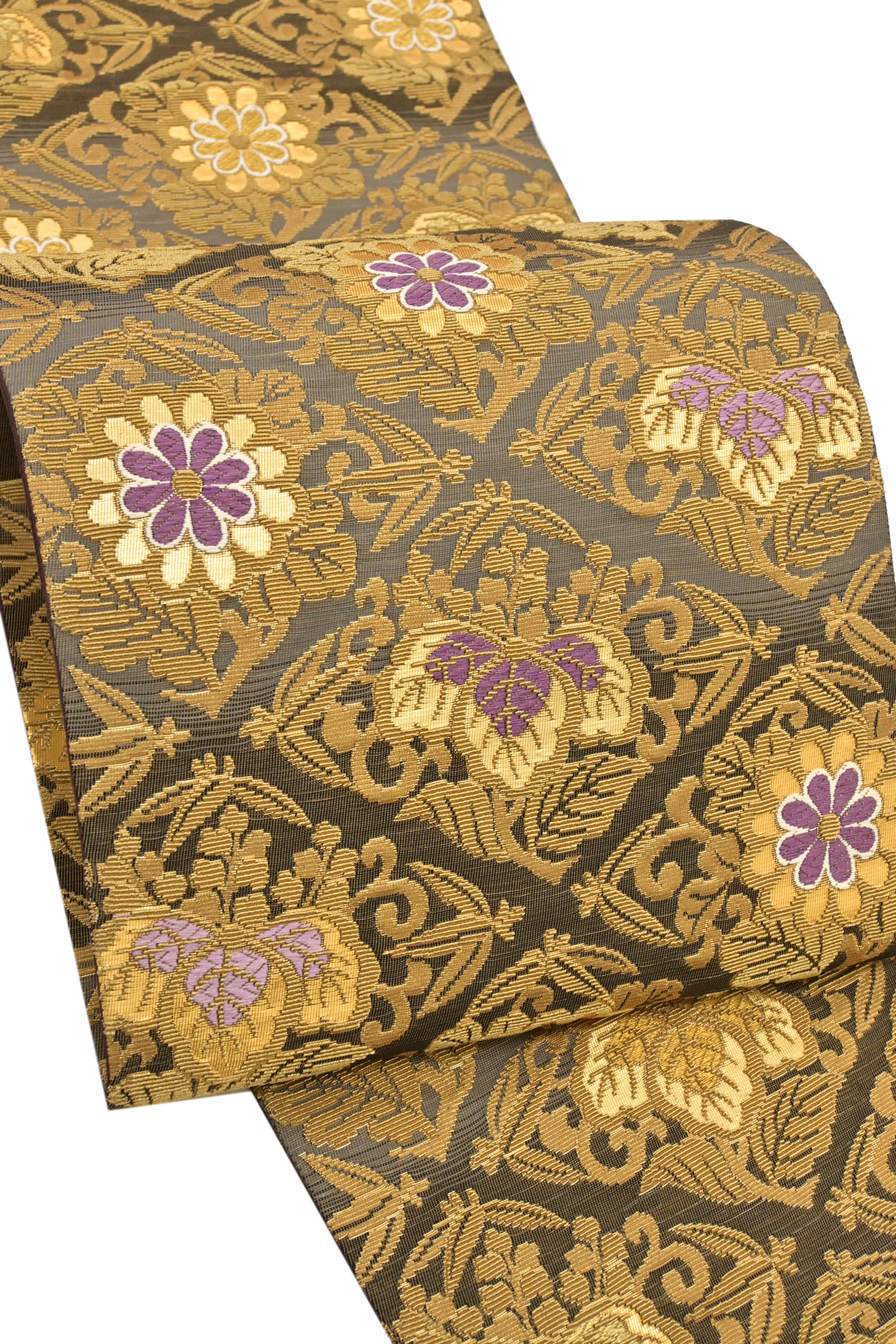 川島織物西陣織 袋帯 川島織物セルコン じゅらく 古代帝王紫 - 着物