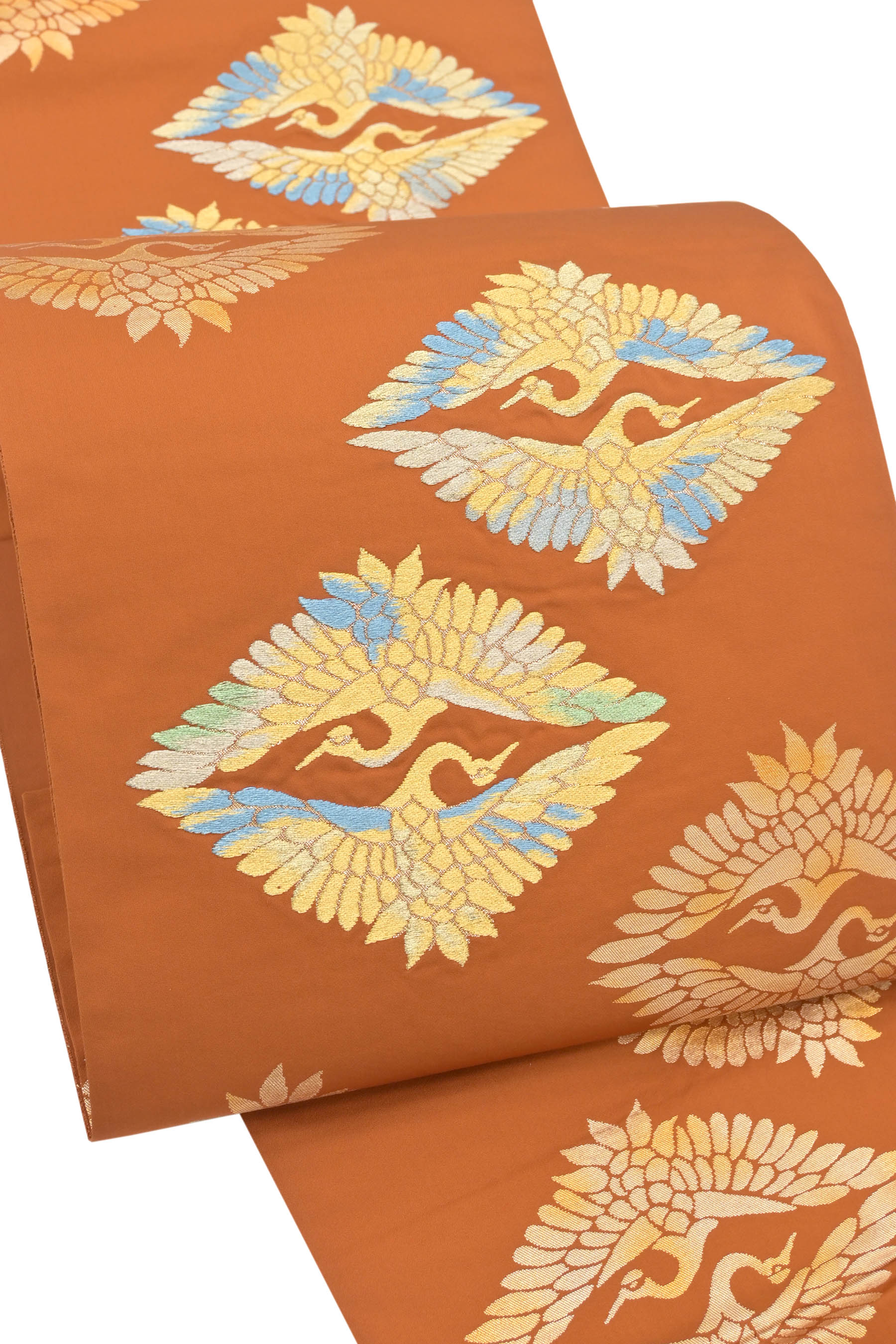 綺麗な鶴達の袋帯【正絹】仕立て上がり - jcengenharia.com