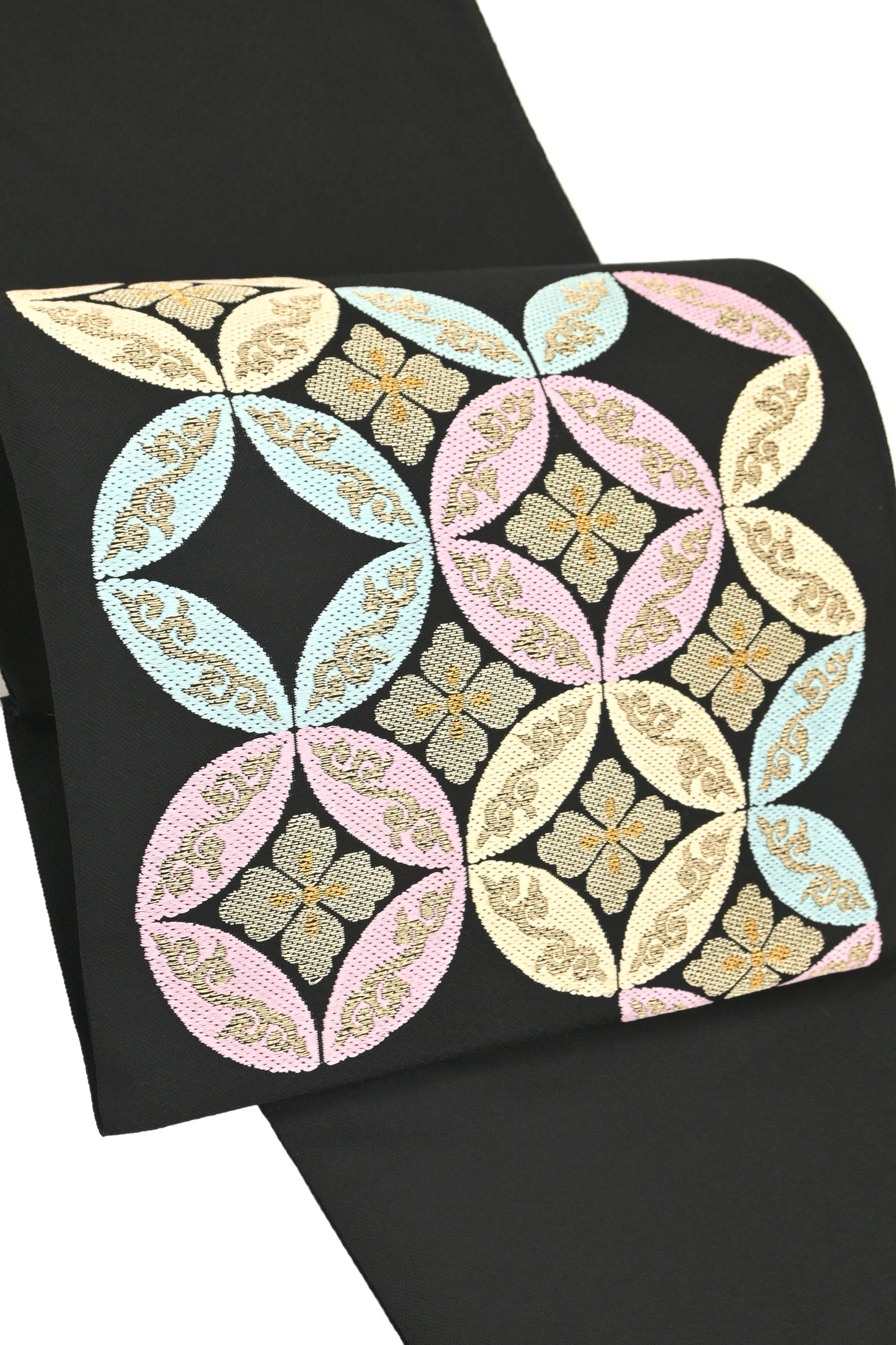 洛風林 唐織 名古屋帯 工芸帯地 洛風林刺繍に見える素晴らしい織 - 着物