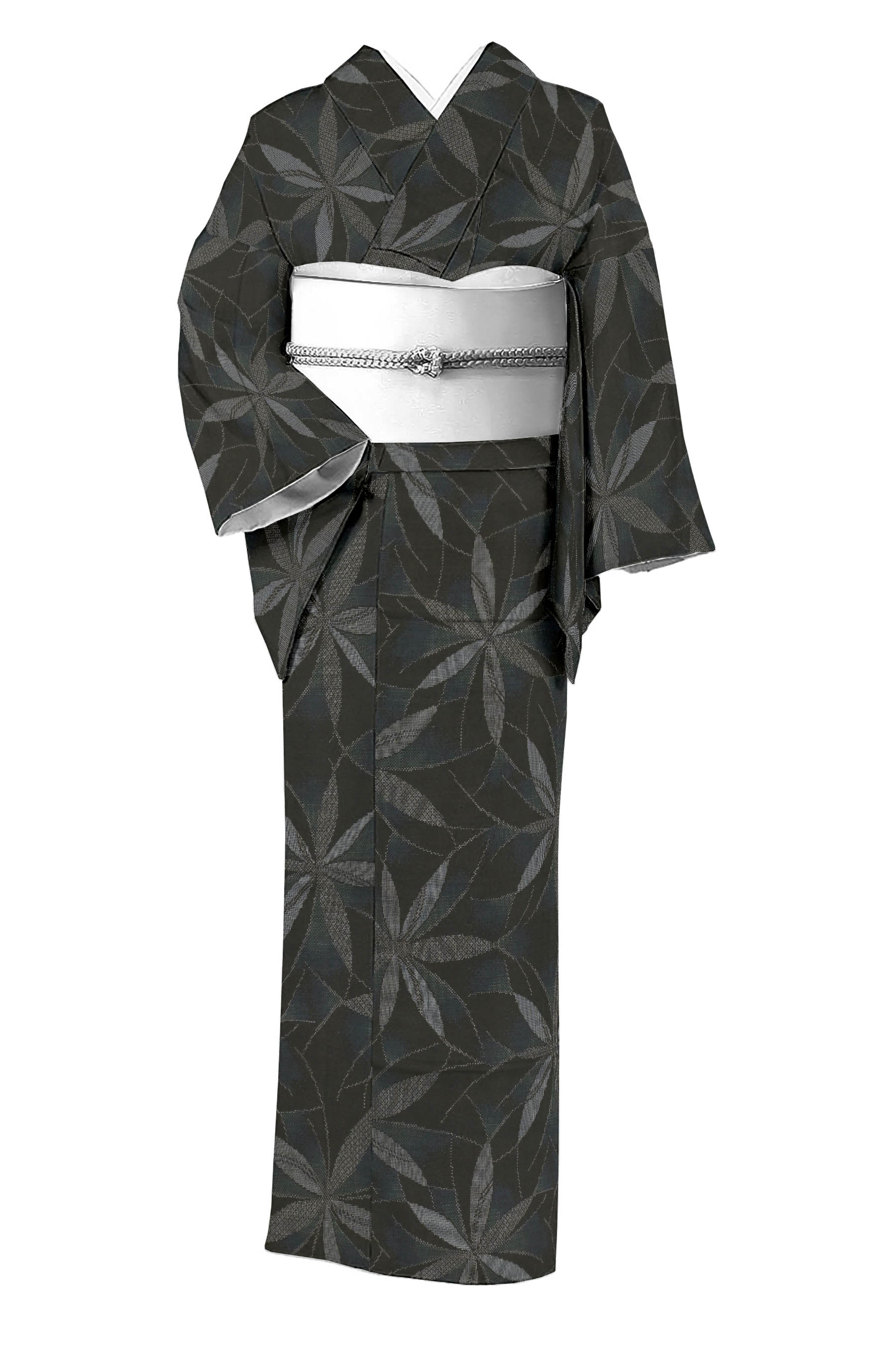 大島紬 絣並べ 裄67cm カタス式 正絹大島紬 - 着物・浴衣